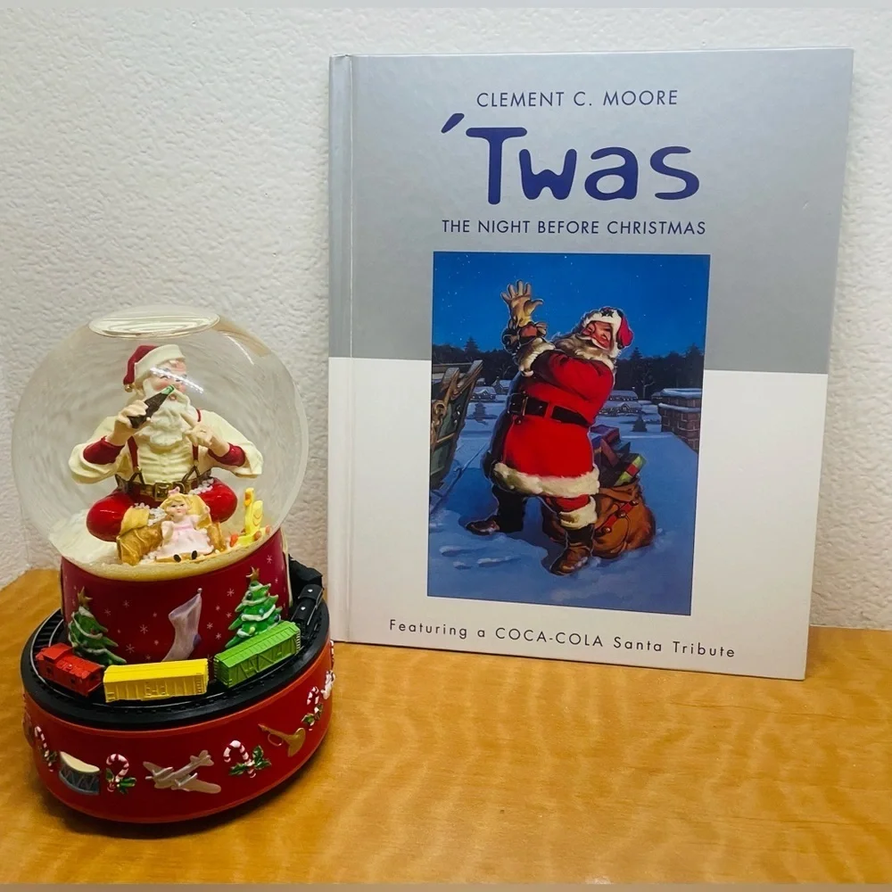 Vintage Christmas Coca Cola Snow Globe